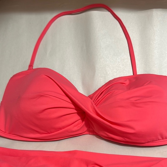 Tommy Bahama Pink Bikini Set with Bandeau Top - Picture 4 of 14